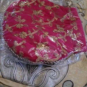 vibrant fabric purse